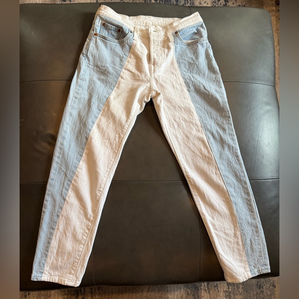 Levi's 501 Tapered Color Block Jeans